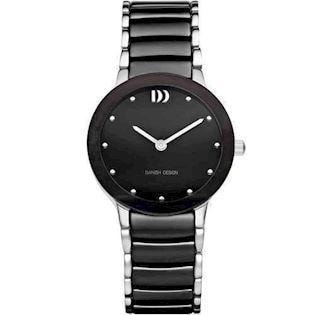 Ceramic Sort Quartz Dame ur fra Danish Design, IV63Q1065